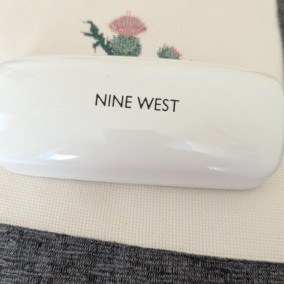 Nine West Lorelai Sunglasses Cat Acrylic Metal Pink Tortoise & Case main image 7